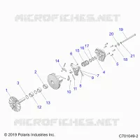 SYSTÃˆME DE TRANSMISSION, PRIMARY CLUTCH