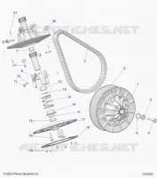 SYSTÃˆME DE TRANSMISSION, SECONDARY CLUTCH