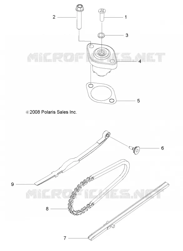 MOTEUR, TENSIONER, CAM CHAINE