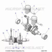 ENGINE, PISTON AND VILEBREQUIN -S23TDL8RS/8RE (C601781)