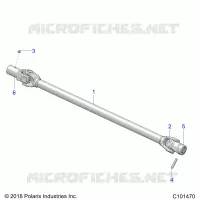 SYSTÃˆME DE TRANSMISSION, PROP SHAFT, FRONT