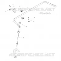SUSPENSION, BARRE DE TORSION, REAR