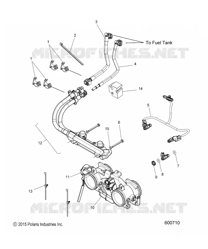 SYSTÃˆME D'ALIMENTATION, RAIL, LINES AND THROTTLE BODY
