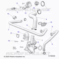 MOTEUR, WATERPUMP AND BYPASS