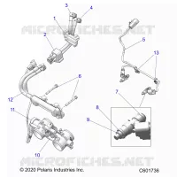 SYSTÃˆME D'ALIMENTATION, RAIL, LINES AND THROTTLE BODY