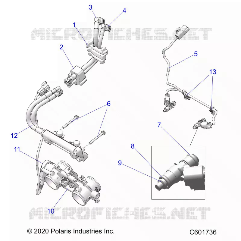 SYSTÃˆME D'ALIMENTATION, RAIL, LINES AND THROTTLE BODY