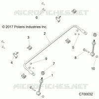 SUSPENSION AVANT STABILIZER BAR- R20RRW99A9/AA/AF/AP/AX (C700032)