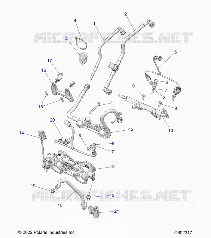 SYSTÃˆME D'ALIMENTATION, RAIL, LINES AND THROTTLE BODY