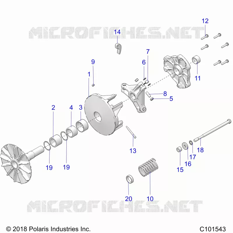 SYSTÃˆME DE TRANSMISSION, PRIMARY CLUTCH