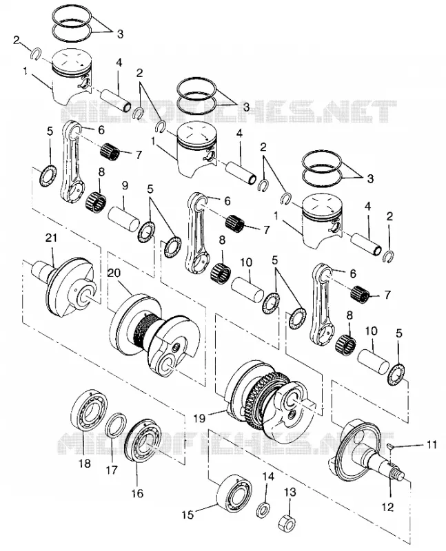 PISTON ET VILEBREQUIN