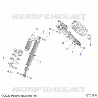 SUSPENSION, AMORTISSEUR AVANT MOUNTING