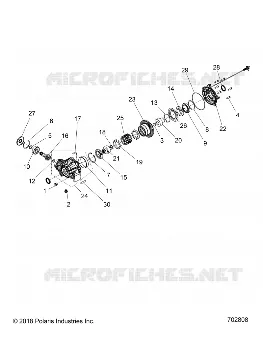 SYSTÃˆME DE TRANSMISSION, FRONT GEARCASE INTERNALS