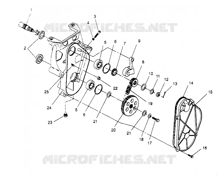 CARTER DE CHAINEE ASSEMBLY 440 0952760, 440 SKS 0952560,  AND EUROPEAN 440 SKS E952 (4929032903B009)