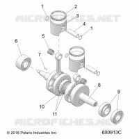 ENGINE, PISTON ET VILEBREQUIN