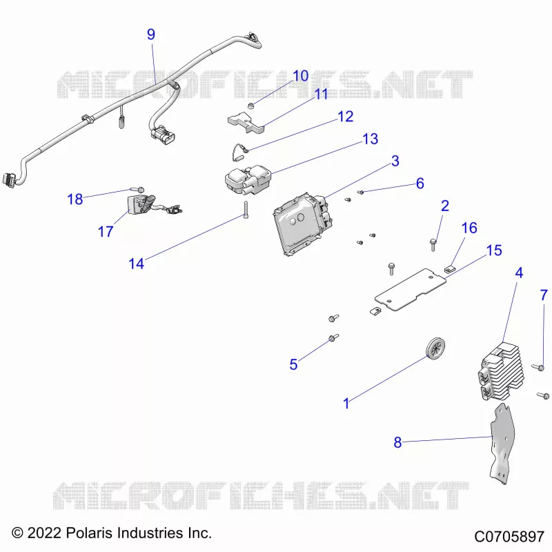 ELECTRICITE, HARNESS COMPONENTS AND RELATED- Z22A5K87A4/A5V87A4 (C0705897)