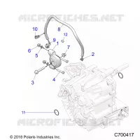 SYSTÃˆME DE TRANSMISSION, MAIN GEARCASE MOUNTING