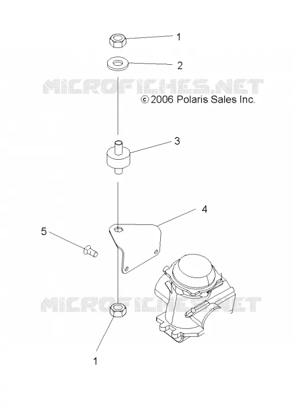 MOTEUR, CARBURATEUR BRACKET