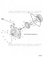 ENGINE, STATOR COVER AND FLYROUE