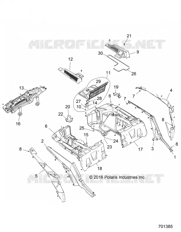CARROSSERIE ARRIERE RACK AND FENDERS