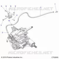 SYSTÃˆME DE TRANSMISSION, MAIN GEARCASE MOUNTING- Z21CHA57K2 (C702609)