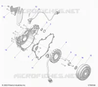 ENGINE, STATOR AND FLYROUE
