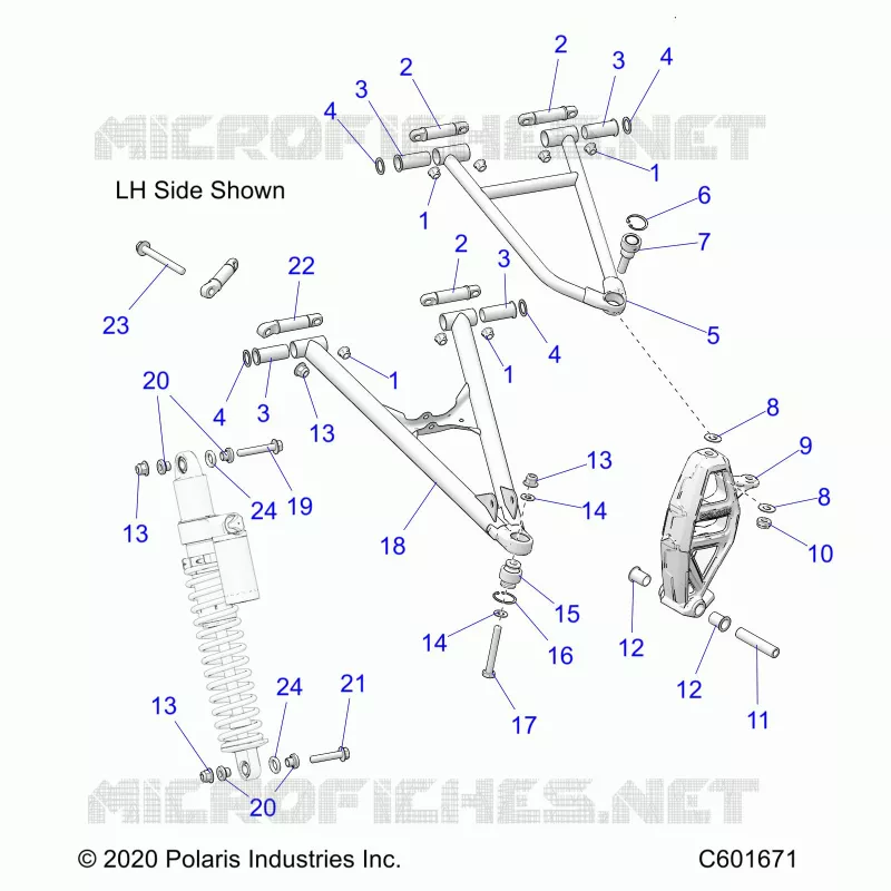 SUSPENSION, CONTROL ARMS, SPINDLE, IFS AMORTISSEUR MNTG