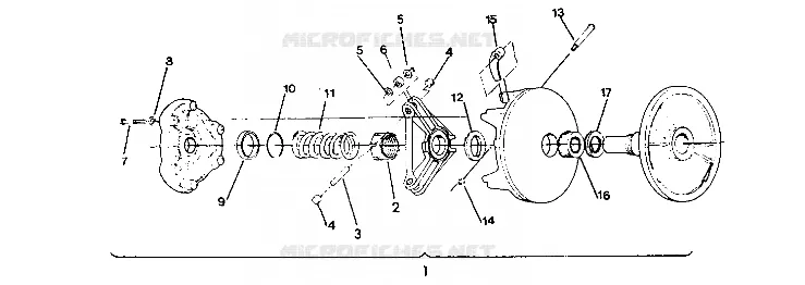 EMBRAYAGE DE TRANSMISSION 650 RXL TO SERIAL NO. 1825512 (4919531953012A)