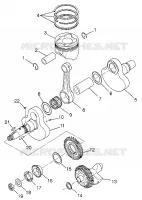 VILEBREQUIN AND PISTON MAGNUM 4X4 W97AC42A, SWEDISH MAGNUM 4X4 S97AC42E AND (4940834083C014)