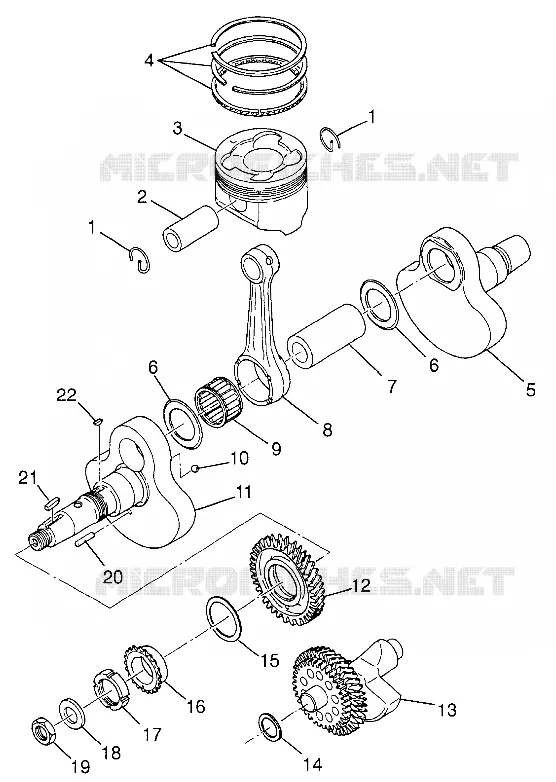 VILEBREQUIN AND PISTON MAGNUM 4X4 W97AC42A, SWEDISH MAGNUM 4X4 S97AC42E AND (4940834083C014)