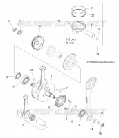MOTEUR, VILEBREQUIN AND PISTON