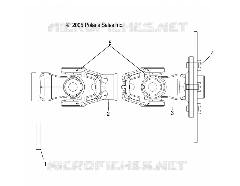 PROP ARBRE DE TRANSMISSION ARRIERE