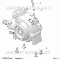 SYSTÃˆME DE TRANSMISSION, GEARCASE MOUNTING, FRONT