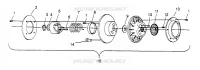 EMBRAYAGE DE TRANSMISSION 500 EFI 0963774 AND EUROPEAN 500 EFI E963774 (4936183618C001)