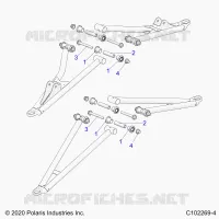 SUSPENSION AVANT A-ARM, MOUNTING- A21SVE95KK (C102269-4)