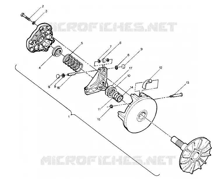 EMBRAYAGE DE TRANSMISSION ASSEMBLY (4913501350023A)