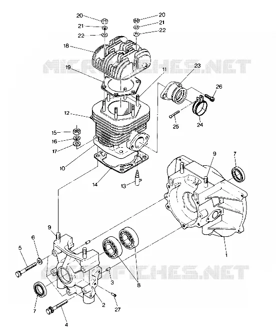 CARTERS MOTEUR AND CYLINDRE STAR (4915431543021A)