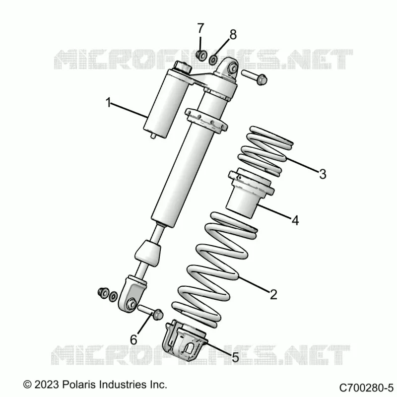 SUSPENSION, AMORTISSEUR AVANT MOUNTING