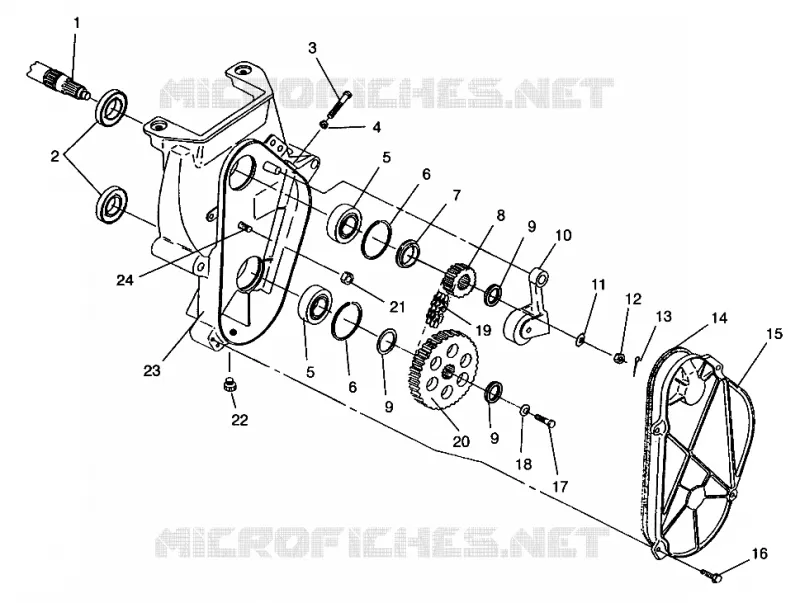 CARTER DE CHAINEE 600 XCR 0961676 AND EUROPEAN 600 XCR E961676 (4932123212B007)