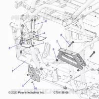 CHASSIS, MOTEUR AND REAR DRIVELINE MOUNTING