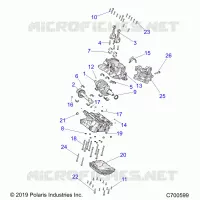ENGINE, CRANKCASE AND VILEBREQUIN