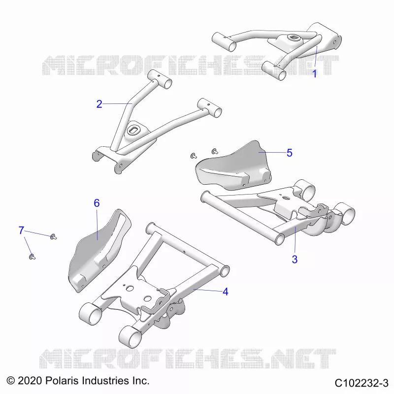 SUSPENSION ARRIERE CONTROL ARMS