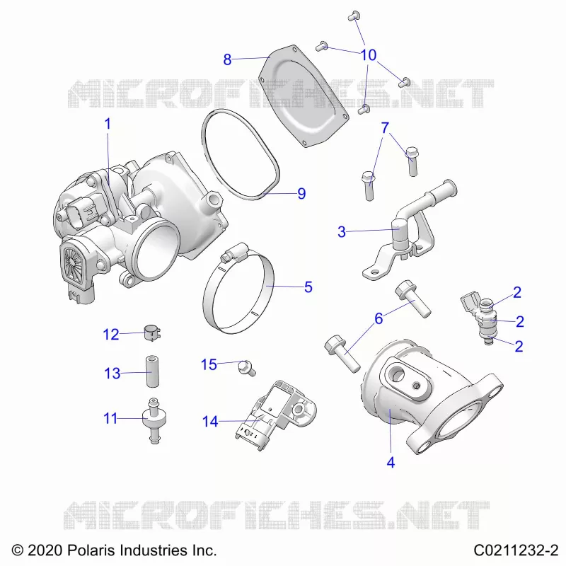 ENGINE, CORPS DE PAPILON AND FUEL RAIL