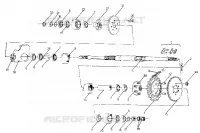 ARBRE DE TRANSMISSION INTERMEDIAIRE NORWEGIAN 6X6 (4923742374029A)