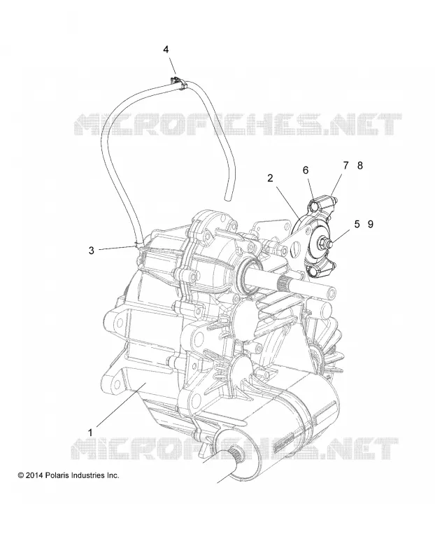 SYSTÈME DE TRANSMISSION, MAIN GEARCASE MOUNTING