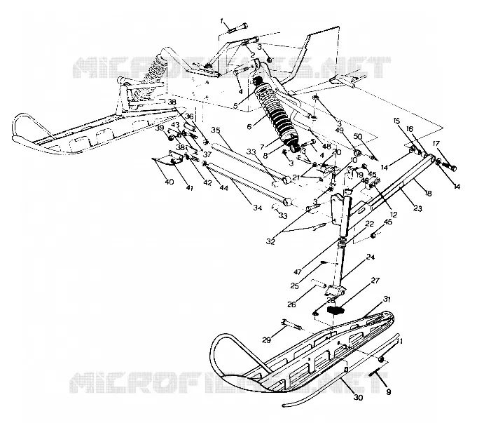 SUSPENSION AVANT AND SKI 500 AND 500 CLASSIC (4919251925007A)
