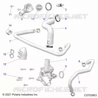 MOTEUR, WATERPUMP AND BYPASS
