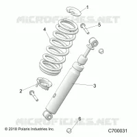 SUSPENSION, AMORTISSEUR AVANT MOUNTING