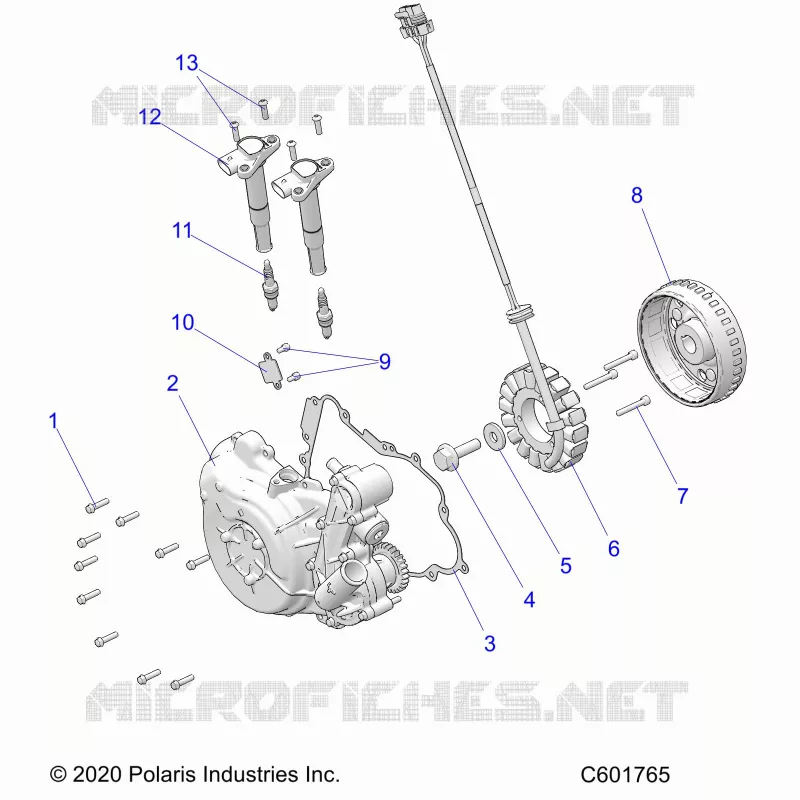 ELECTRICITE, IGNITION SYSTEM, W/STATOR COVER