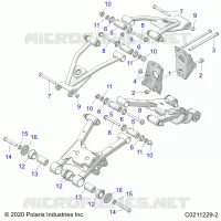 SUSPENSION ARRIERE CONTROL ARM, MOUNTING