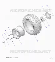 ROUES, REAR, STEEL